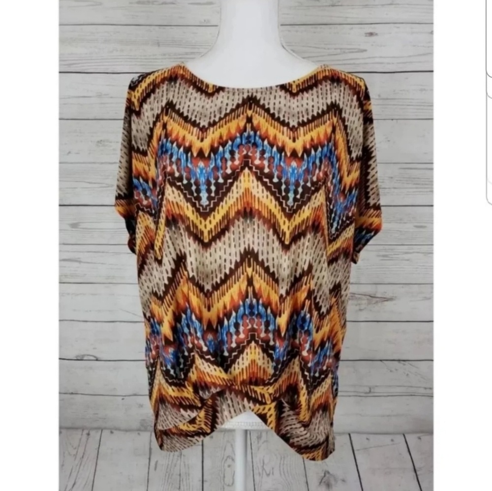 Bobeau knot front blouse